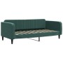 Sofá cama terciopelo verde oscuro 100x200 cm de vidaXL, Camas y somieres - Ref: Foro24-354095, Precio: 190,47 €, Descuento: %