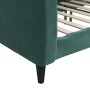 Sofá cama terciopelo verde oscuro 100x200 cm de vidaXL, Camas y somieres - Ref: Foro24-354095, Precio: 190,47 €, Descuento: %