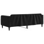 Sofá cama terciopelo negro 90x190 cm de vidaXL, Camas y somieres - Ref: Foro24-354101, Precio: 179,98 €, Descuento: %