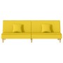 Sofá cama de tela amarillo claro de vidaXL, Sofás - Ref: Foro24-351904, Precio: 263,82 €, Descuento: %