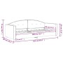 Sofá cama terciopelo azul 80x200 cm de vidaXL, Camas y somieres - Ref: Foro24-354128, Precio: 180,42 €, Descuento: %
