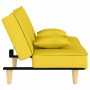 Sofá cama de tela amarillo claro de vidaXL, Sofás - Ref: Foro24-351904, Precio: 263,82 €, Descuento: %