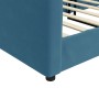 Sofá cama terciopelo azul 100x200 cm de vidaXL, Camas y somieres - Ref: Foro24-354142, Precio: 189,68 €, Descuento: %