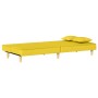 Sofá cama de tela amarillo claro de vidaXL, Sofás - Ref: Foro24-351904, Precio: 263,82 €, Descuento: %