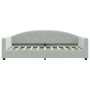 Sofá cama terciopelo gris claro 90x190 cm de vidaXL, Camas y somieres - Ref: Foro24-354149, Precio: 183,76 €, Descuento: %