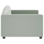 Sofá cama terciopelo gris claro 90x190 cm de vidaXL, Camas y somieres - Ref: Foro24-354149, Precio: 183,76 €, Descuento: %