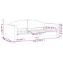 Sofá cama terciopelo gris claro 90x190 cm de vidaXL, Camas y somieres - Ref: Foro24-354149, Precio: 183,76 €, Descuento: %