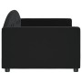 Sofá cama terciopelo negro 90x190 cm de vidaXL, Camas y somieres - Ref: Foro24-354151, Precio: 182,49 €, Descuento: %
