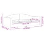 Sofá cama terciopelo negro 90x190 cm de vidaXL, Camas y somieres - Ref: Foro24-354151, Precio: 182,49 €, Descuento: %