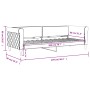 Sofá cama terciopelo azul 80x200 cm de vidaXL, Camas y somieres - Ref: Foro24-354236, Precio: 185,92 €, Descuento: %