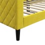 Sofá cama terciopelo amarillo 80x200 cm de vidaXL, Camas y somieres - Ref: Foro24-354242, Precio: 180,83 €, Descuento: %