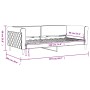 Sofá cama terciopelo negro 90x190 cm de vidaXL, Camas y somieres - Ref: Foro24-354259, Precio: 186,93 €, Descuento: %