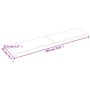 Encimera de baño madera tratada marrón oscuro 180x40x(2-4) cm de vidaXL, Encimeras - Ref: Foro24-3156259, Precio: 101,92 €, D...
