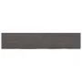 Badezimmerarbeitsplatte aus dunkelbraun behandeltem Holz, 200 x 40 x (2–6) cm von vidaXL, Arbeitsplatten - Ref: Foro24-315626...