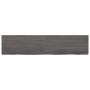 Encimera de baño madera tratada marrón oscuro 220x50x(2-4) cm de vidaXL, Encimeras - Ref: Foro24-3156277, Precio: 146,85 €, D...