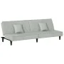 Sofá cama de terciopelo gris claro de vidaXL, Sofás - Ref: Foro24-351907, Precio: 267,46 €, Descuento: %