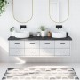 Encimera de baño madera tratada marrón oscuro 180x50x(2-6) cm de vidaXL, Encimeras - Ref: Foro24-3156262, Precio: 145,67 €, D...