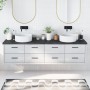 Encimera de baño madera tratada marrón oscuro 200x40x(2-4) cm de vidaXL, Encimeras - Ref: Foro24-3156267, Precio: 113,36 €, D...
