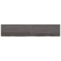 Encimera de baño madera tratada marrón oscuro 200x40x(2-4) cm de vidaXL, Encimeras - Ref: Foro24-3156267, Precio: 113,36 €, D...