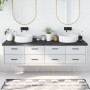 Encimera de baño madera tratada marrón oscuro 200x50x(2-6) cm de vidaXL, Encimeras - Ref: Foro24-3156270, Precio: 159,32 €, D...