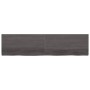 Encimera de baño madera tratada marrón oscuro 200x50x(2-6) cm de vidaXL, Encimeras - Ref: Foro24-3156270, Precio: 159,32 €, D...