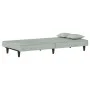 Sofá cama de terciopelo gris claro de vidaXL, Sofás - Ref: Foro24-351907, Precio: 267,46 €, Descuento: %