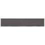 Encimera de baño madera tratada marrón oscuro 220x40x(2-4) cm de vidaXL, Encimeras - Ref: Foro24-3156275, Precio: 122,17 €, D...