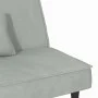 Sofá cama de terciopelo gris claro de vidaXL, Sofás - Ref: Foro24-351907, Precio: 267,46 €, Descuento: %