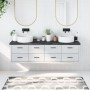 Encimera de baño madera tratada marrón oscuro 180x40x(2-6) cm de vidaXL, Encimeras - Ref: Foro24-3156260, Precio: 123,54 €, D...
