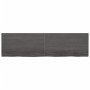 Encimera de baño madera tratada marrón oscuro 220x60x(2-4) cm de vidaXL, Encimeras - Ref: Foro24-3156279, Precio: 169,11 €, D...