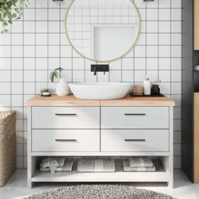 Encimera de baño madera maciza sin tratar 140x40x(2-6) cm de vidaXL, Encimeras - Ref: Foro24-3156052, Precio: 85,53 €, Descue...