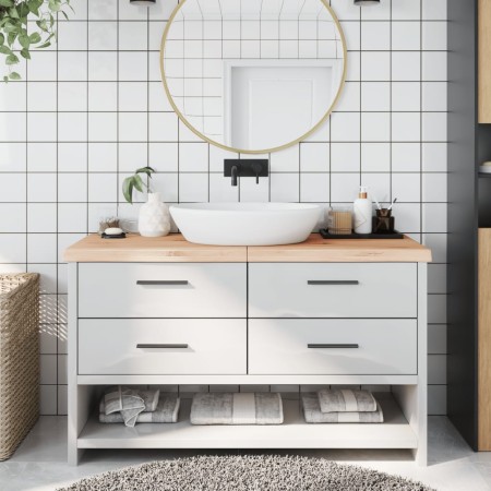 Encimera de baño madera maciza sin tratar 140x50x(2-6) cm de vidaXL, Encimeras - Ref: Foro24-3156054, Precio: 102,87 €, Descu...