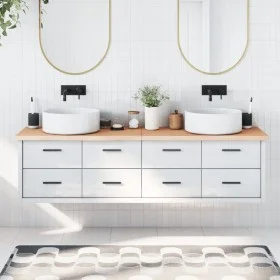 Untreated solid wood bathroom countertop 180x50x(2-4) cm by vidaXL, Countertops - Ref: Foro24-3156069, Price: 105,00 €, Disco...