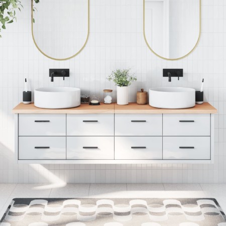 Encimera de baño madera maciza sin tratar 180x50x(2-4) cm de vidaXL, Encimeras - Ref: Foro24-3156069, Precio: 106,63 €, Descu...