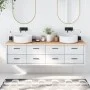 Untreated solid wood bathroom countertop 180x50x(2-4) cm by vidaXL, Countertops - Ref: Foro24-3156069, Price: 105,00 €, Disco...