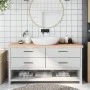 Encimera de baño madera maciza sin tratar 160x60x(2-6) cm de vidaXL, Encimeras - Ref: Foro24-3156064, Precio: 129,55 €, Descu...
