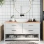 Encimera de baño madera maciza sin tratar 160x50x(2-4) cm de vidaXL, Encimeras - Ref: Foro24-3156061, Precio: 95,14 €, Descue...