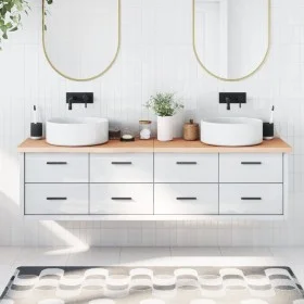 Encimera de baño madera maciza sin tratar 180x60x(2-4) cm de vidaXL, Encimeras - Ref: Foro24-3156071, Precio: 121,50 €, Descu...