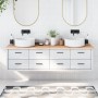 Encimera de baño madera maciza sin tratar 180x60x(2-4) cm de vidaXL, Encimeras - Ref: Foro24-3156071, Precio: 123,34 €, Descu...