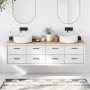 Untreated solid wood bathroom countertop 180x60x(2-4) cm by vidaXL, Countertops - Ref: Foro24-3156071, Price: 121,50 €, Disco...