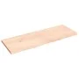 Unbehandelte Badezimmerarbeitsplatte aus Massivholz, 140 x 50 x (2–4) cm von vidaXL, Arbeitsplatten - Ref: Foro24-3156053, Pr...