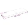 Unbehandelte Badezimmerarbeitsplatte aus Massivholz, 140 x 50 x (2–4) cm von vidaXL, Arbeitsplatten - Ref: Foro24-3156053, Pr...