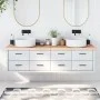 Encimera de baño madera maciza sin tratar 180x40x(2-6) cm de vidaXL, Encimeras - Ref: Foro24-3156068, Precio: 106,25 €, Descu...