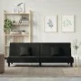 Sofá cama de terciopelo negro de vidaXL, Sofás - Ref: Foro24-351911, Precio: 256,46 €, Descuento: %