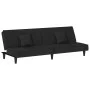 Sofá cama de terciopelo negro de vidaXL, Sofás - Ref: Foro24-351911, Precio: 256,46 €, Descuento: %