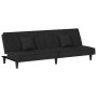 Sofá cama de terciopelo negro de vidaXL, Sofás - Ref: Foro24-351911, Precio: 260,49 €, Descuento: %