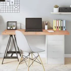Light brown treated oak wood table top 140x60x(2-6) cm by vidaXL, Table tops - Ref: Foro24-3156382, Price: 131,74 €, Discount: %