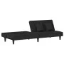 Sofá cama de terciopelo negro de vidaXL, Sofás - Ref: Foro24-351911, Precio: 256,46 €, Descuento: %