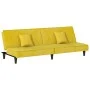 Yellow Velvet Sofa Bed by vidaXL, Sofas - Ref: Foro24-351912, Price: 244,61 €, Discount: %