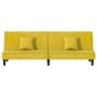 Sofá cama de terciopelo amarillo de vidaXL, Sofás - Ref: Foro24-351912, Precio: 249,15 €, Descuento: %